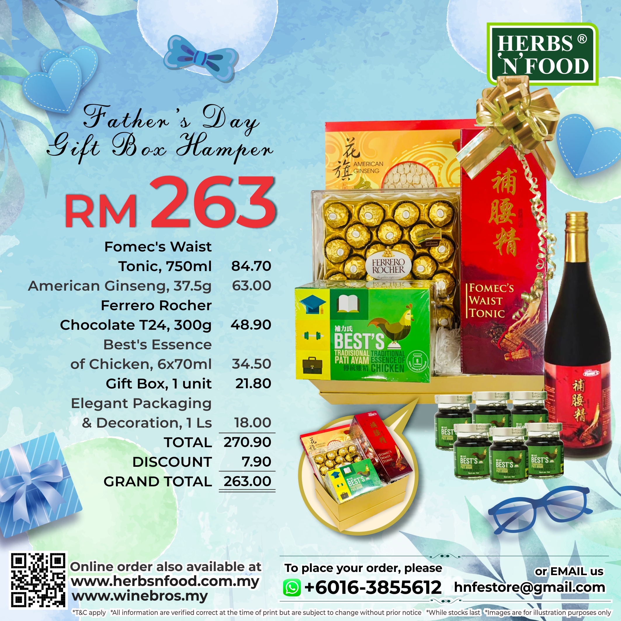 HNF FATHER'S DAY GIFT BOX HAMPER RM263